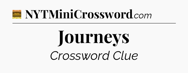 Journeys - Eugene Sheffer Crossword