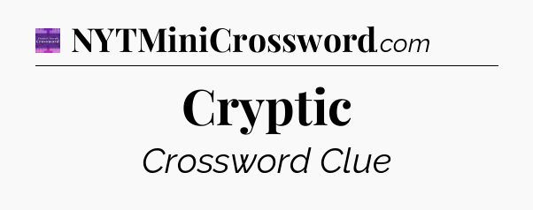 Cryptic - Thomas Joseph Crossword
