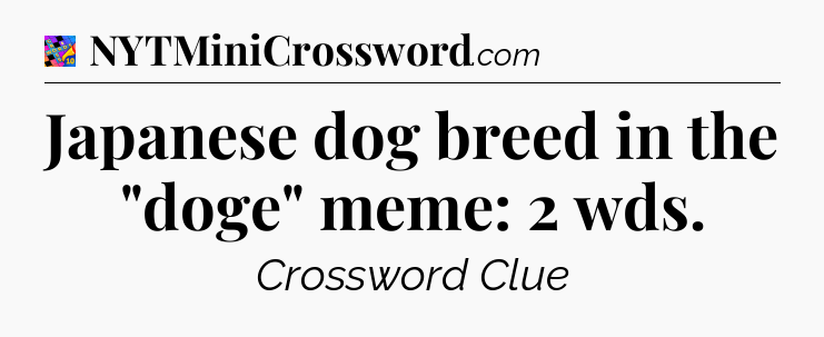 Japanese dog breed in the 