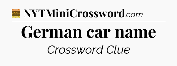 German car name crossword clue Eugene Sheffer