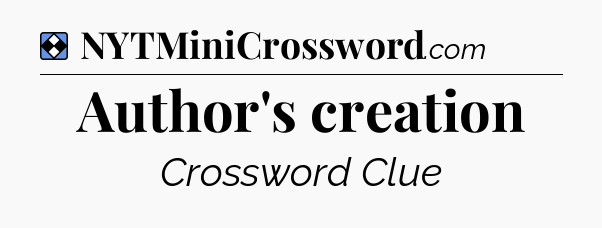 Solution: Author's creation - NYT Mini Crossword