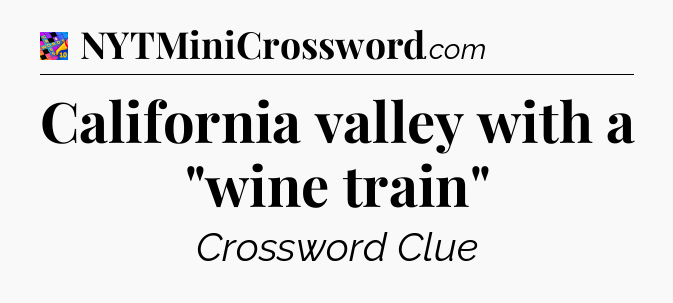 California valley with a 