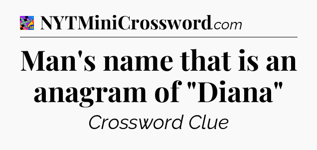 Man's name that is an anagram of 