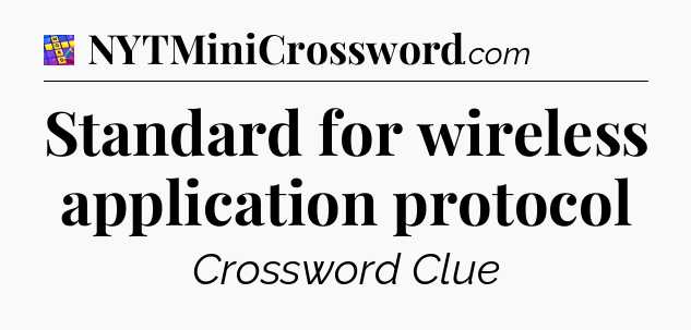 Standard for wireless application protocol Codycross