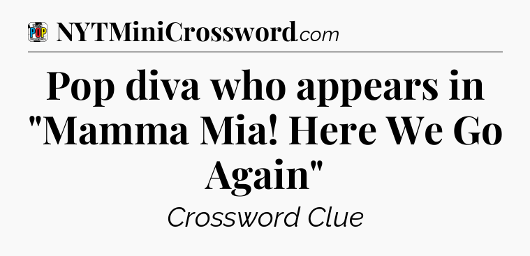 Pop diva who appears in 