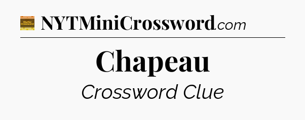 Chapeau - Eugene Sheffer Crossword