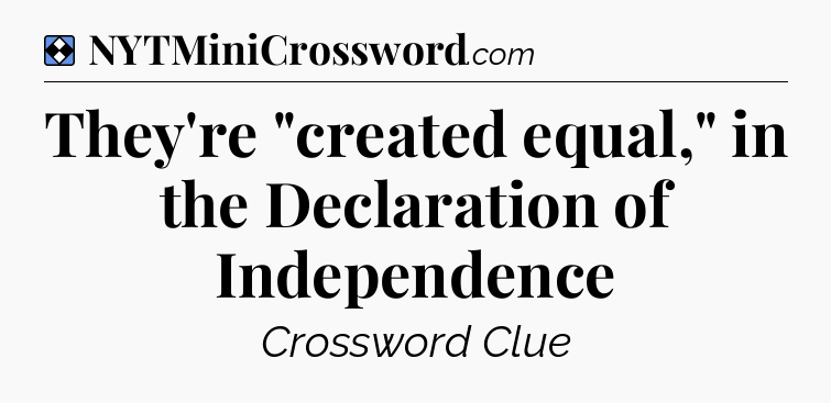 Solution: They're 