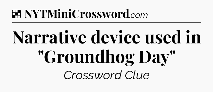 Solution: Narrative device used in 