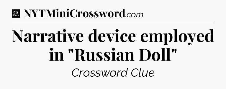 Narrative device employed in 