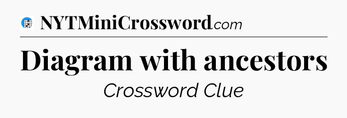 Diagram with ancestors Crossword Clue