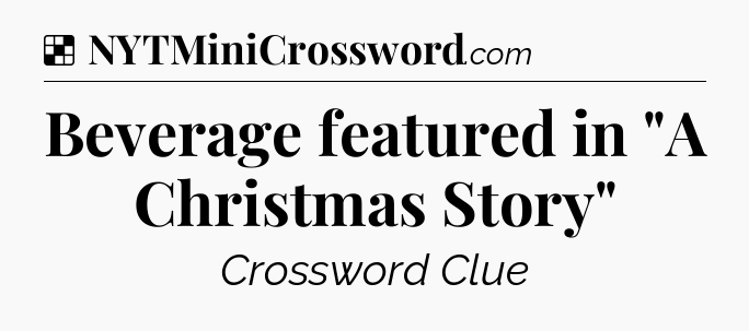 Solution: Beverage featured in 