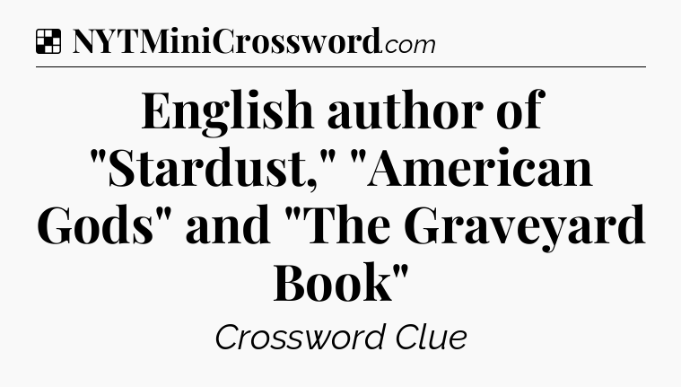 Solution: English author of 