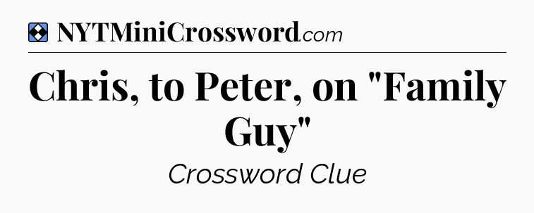 Solution: Chris, to Peter, on 