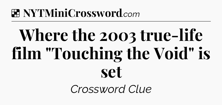 Solution: Where the 2003 true-life film 