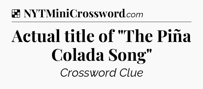 Solution: Actual title of 