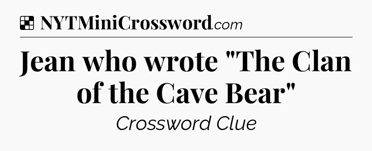 Solution: Jean who wrote 