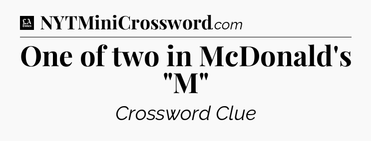 One of two in McDonald's 