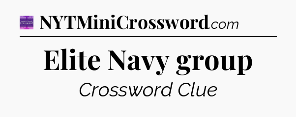 Elite Navy group - Thomas Joseph Crossword