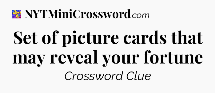 Set of picture cards that may reveal your fortune Codycross