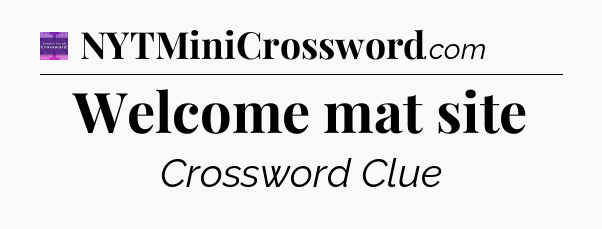 Welcome mat site - Thomas Joseph Crossword