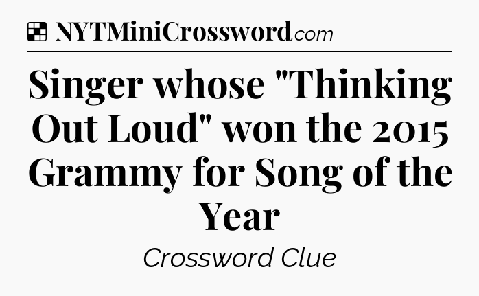 Solution: Singer whose 