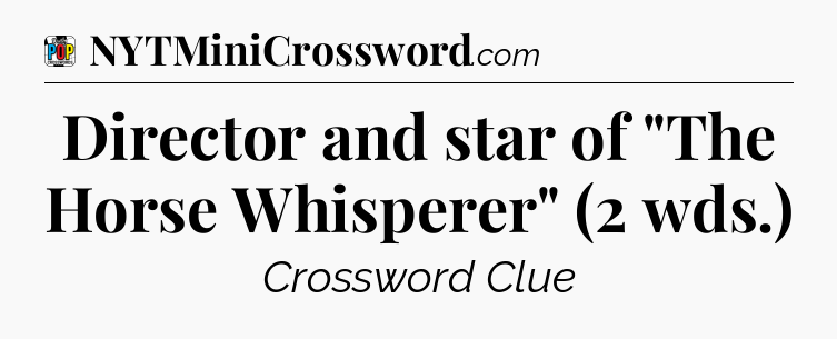 Director and star of 