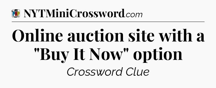 Online auction site with a 