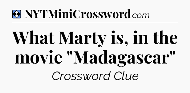 Solution: What Marty is, in the movie 