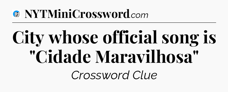 City whose official song is 