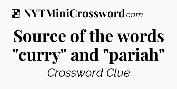 Solution: Source of the words 