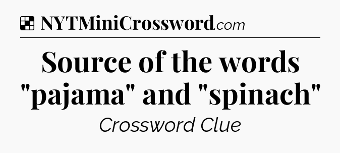 Solution: Source of the words 