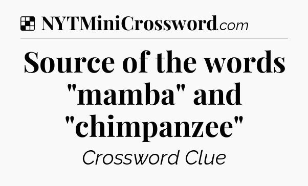 Solution: Source of the words 