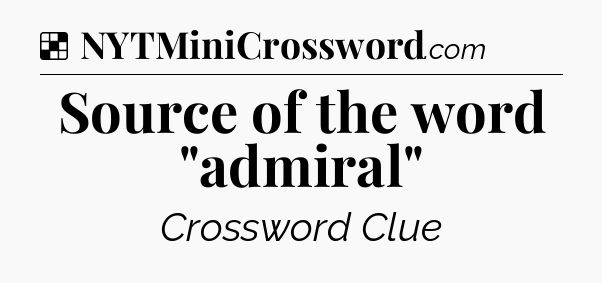 Solution: Source of the word 