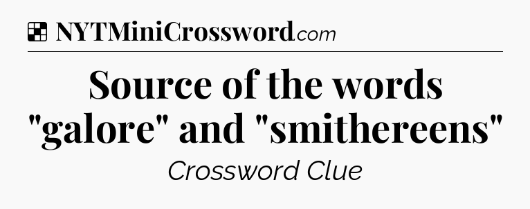 Solution: Source of the words 