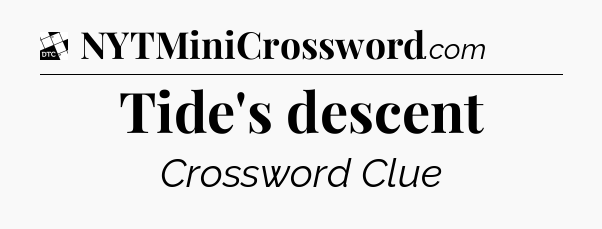 Tide's descent - Daily Themed Classic Crossword