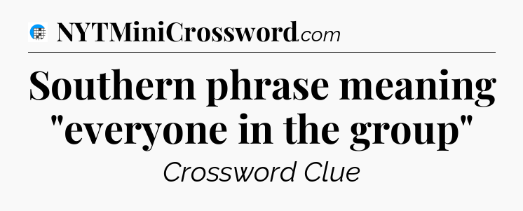 Southern phrase meaning 