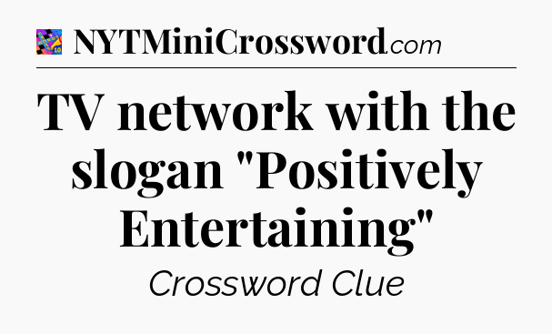 TV network with the slogan 