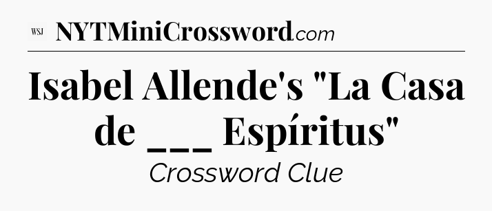 Isabel Allende's 