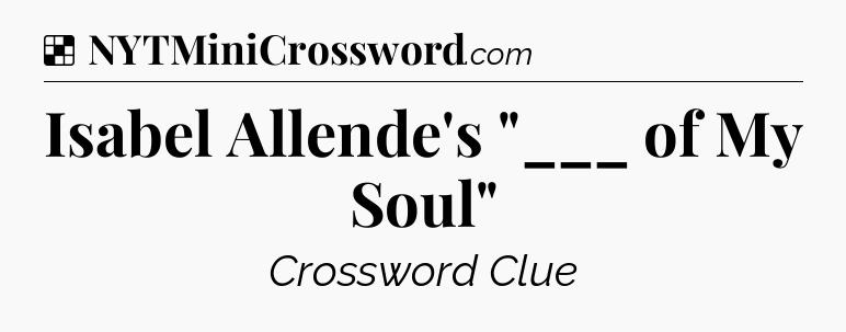 Solution: Isabel Allende's 