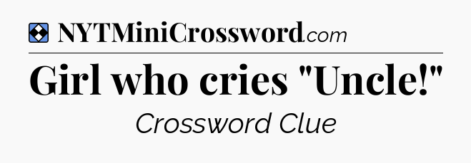 Solution: Girl who cries 