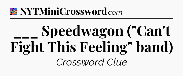 ___ Speedwagon (