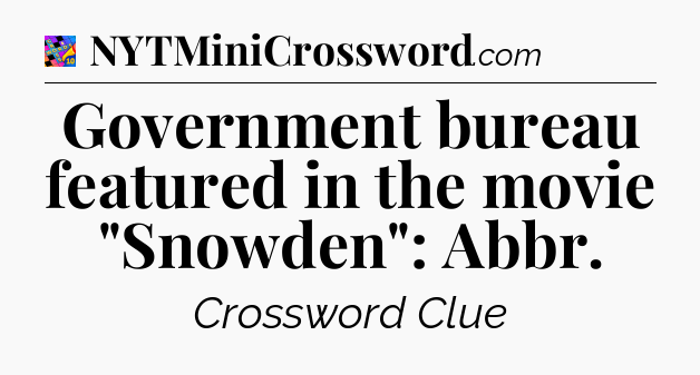 Government bureau featured in the movie 