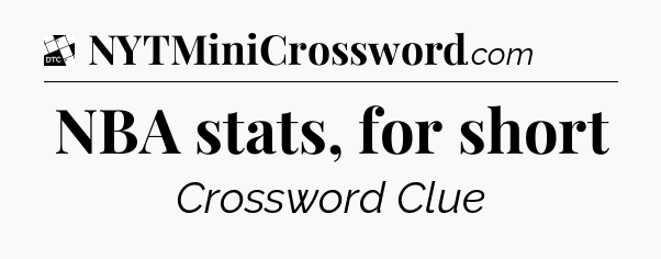 NBA stats, for short - Daily Themed Classic Crossword