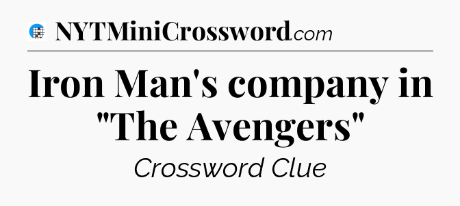 Iron Man's company in 