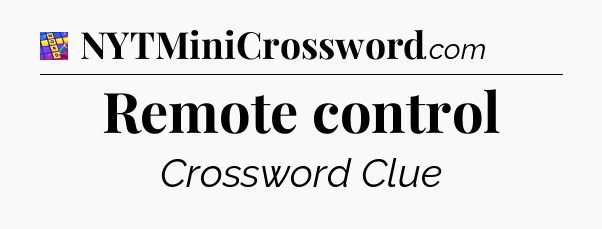 Remote control Codycross