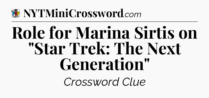 Role for Marina Sirtis on 