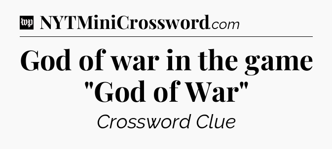 God of war in the game 