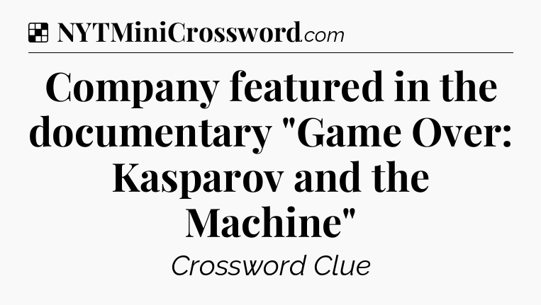 Solution: Company featured in the documentary 