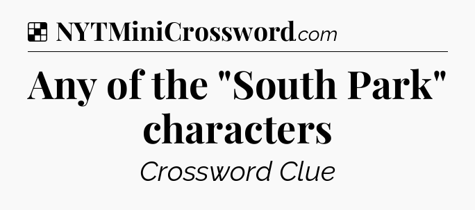 Solution: Any of the 