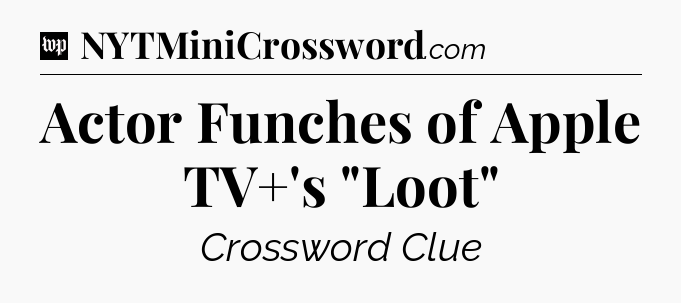 Actor Funches of Apple TV+'s 
